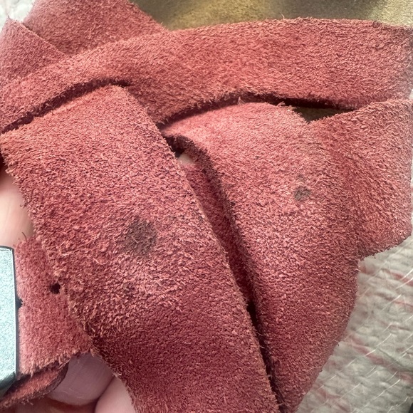 Birkenstock Lugano Soft Footbed Suede Sandals FLAW - Picture 6 of 6